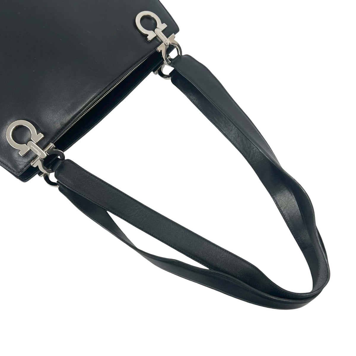 Ferragamo Leather Gancini Tote