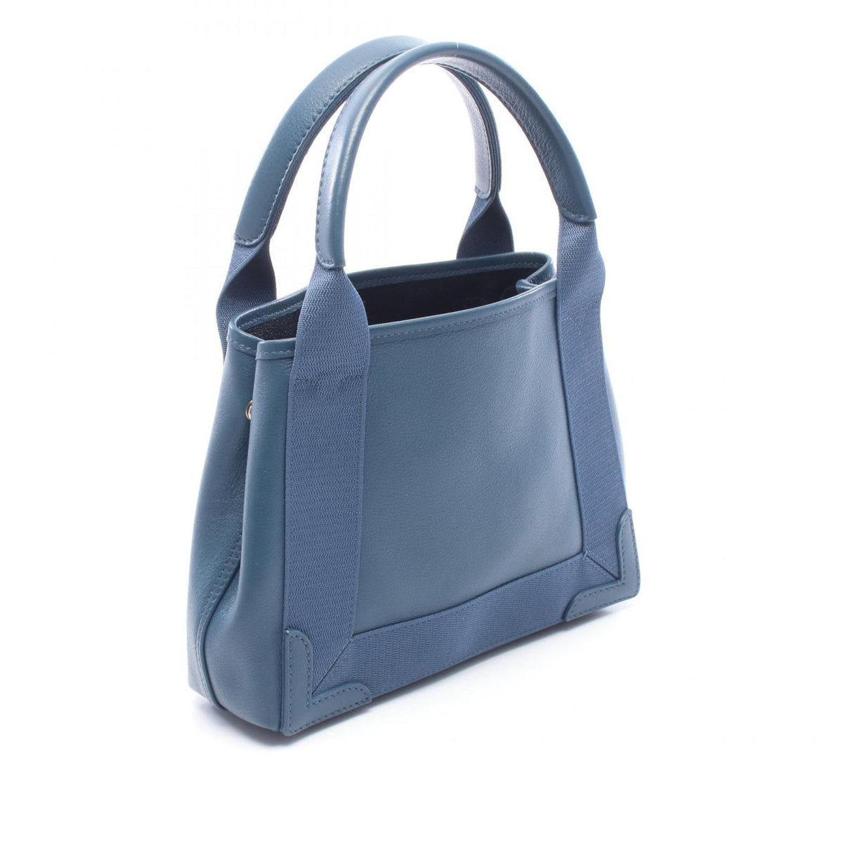 Balenciaga Leather Navy Cabas XS — Blue