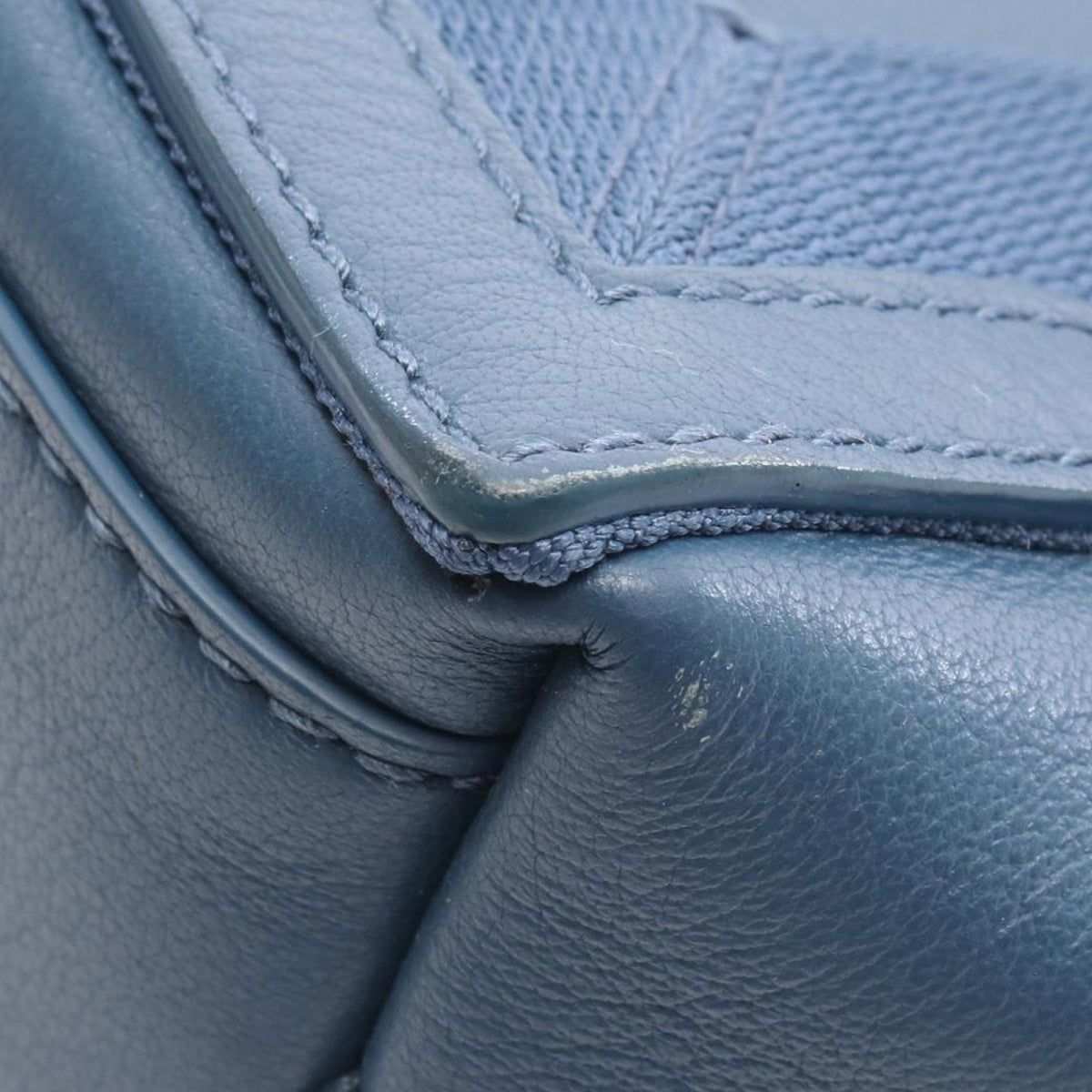 Balenciaga Leather Navy Cabas XS — Blue