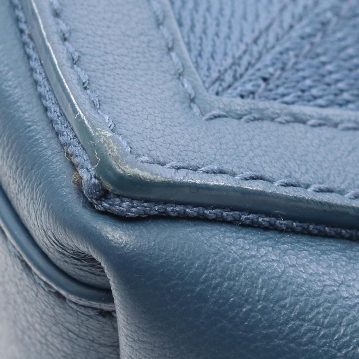Balenciaga Leather Navy Cabas XS — Blue