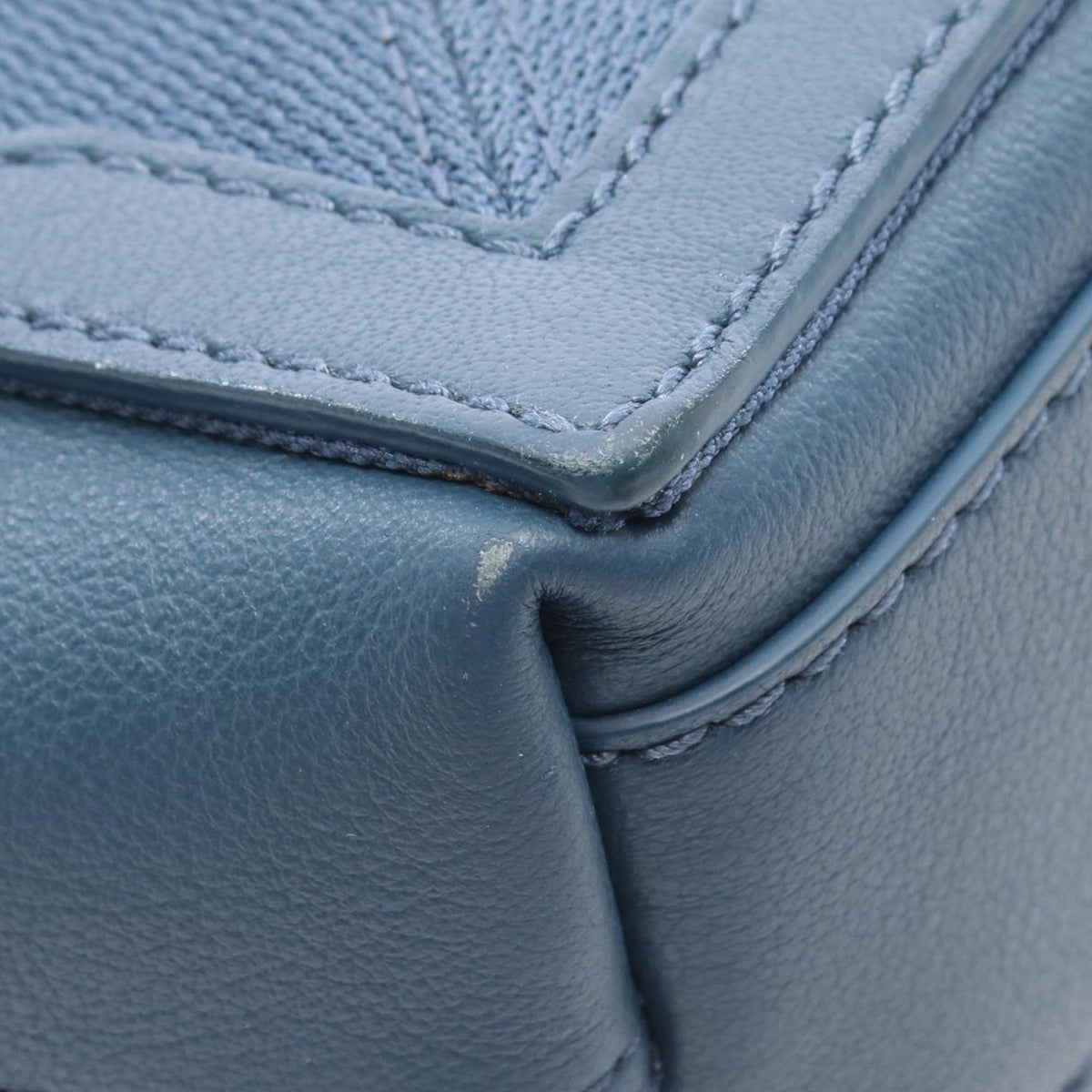 Balenciaga Leather Navy Cabas XS — Blue