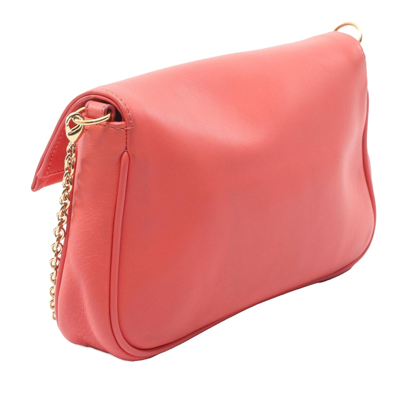 Fendi Leather Fendista Pochette Crossbody