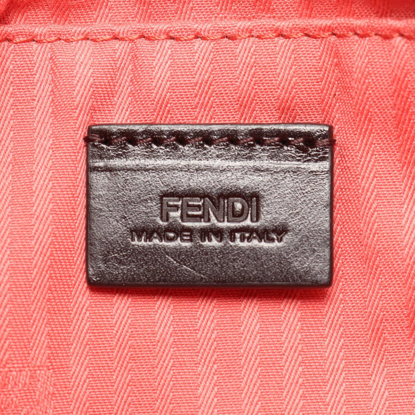 Fendi Leather Fendista Pochette Crossbody
