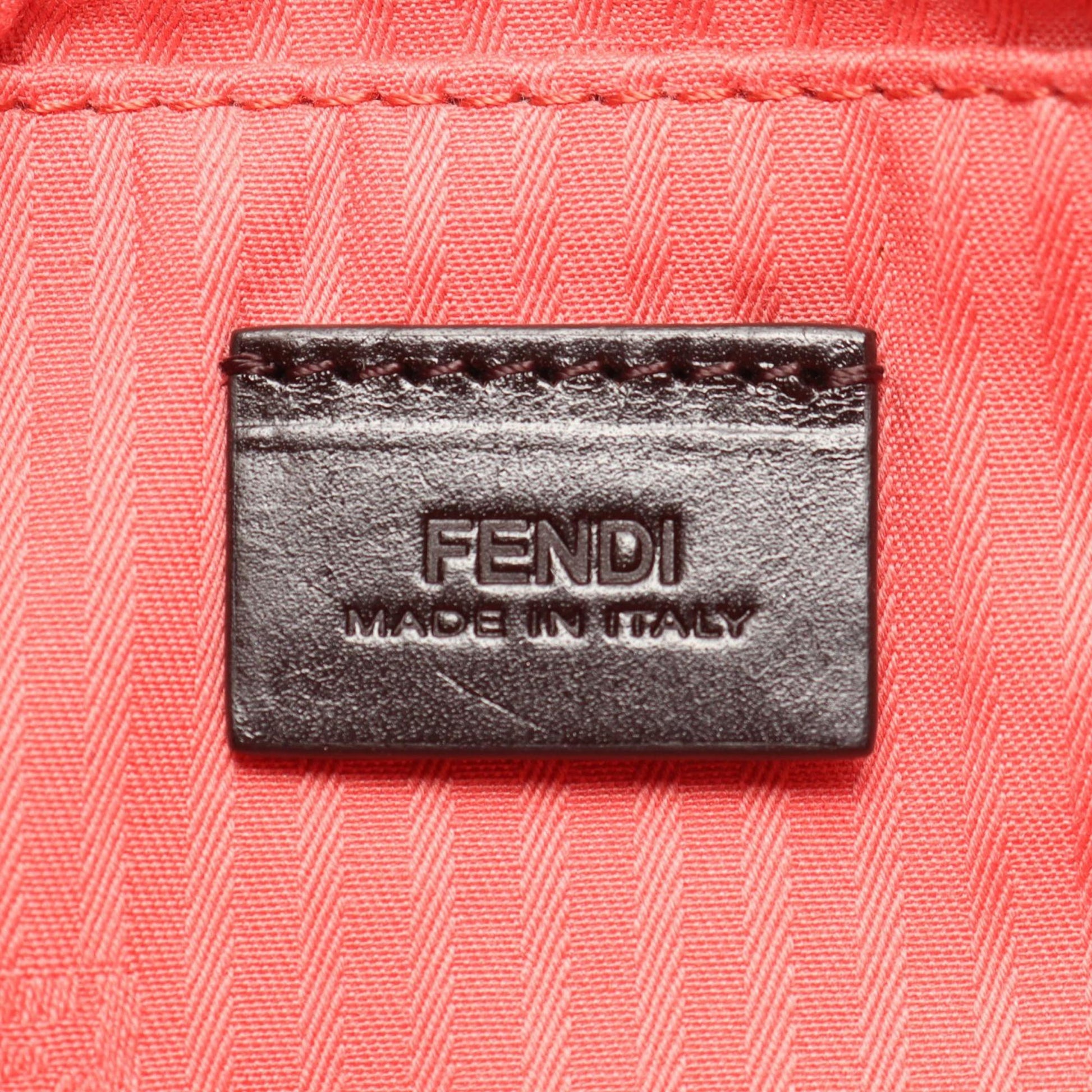 Fendi Leather Fendista Pochette Crossbody