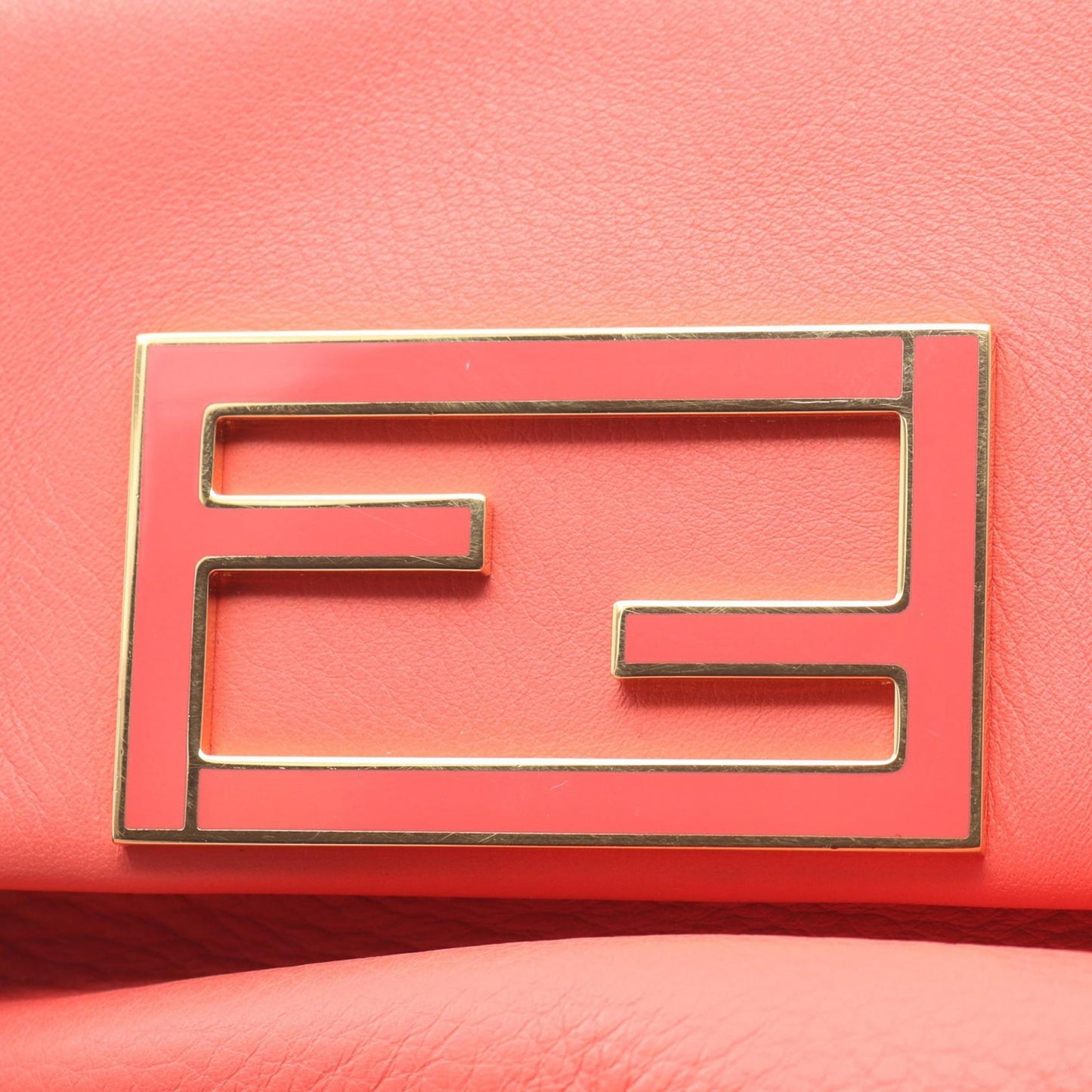 Fendi Leather Fendista Pochette Crossbody