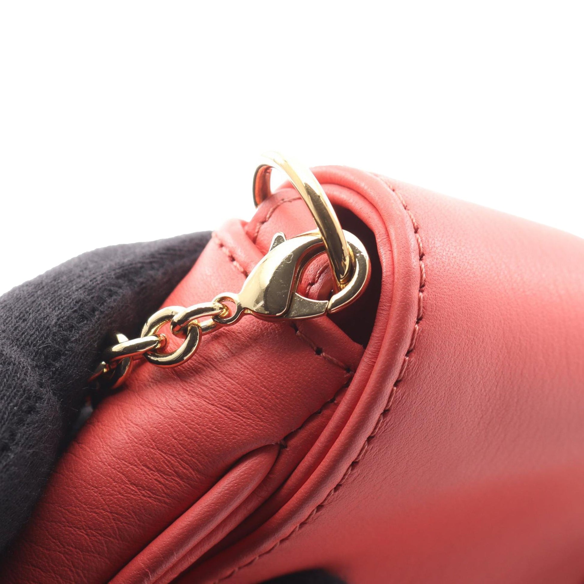 Fendi Leather Fendista Pochette Crossbody