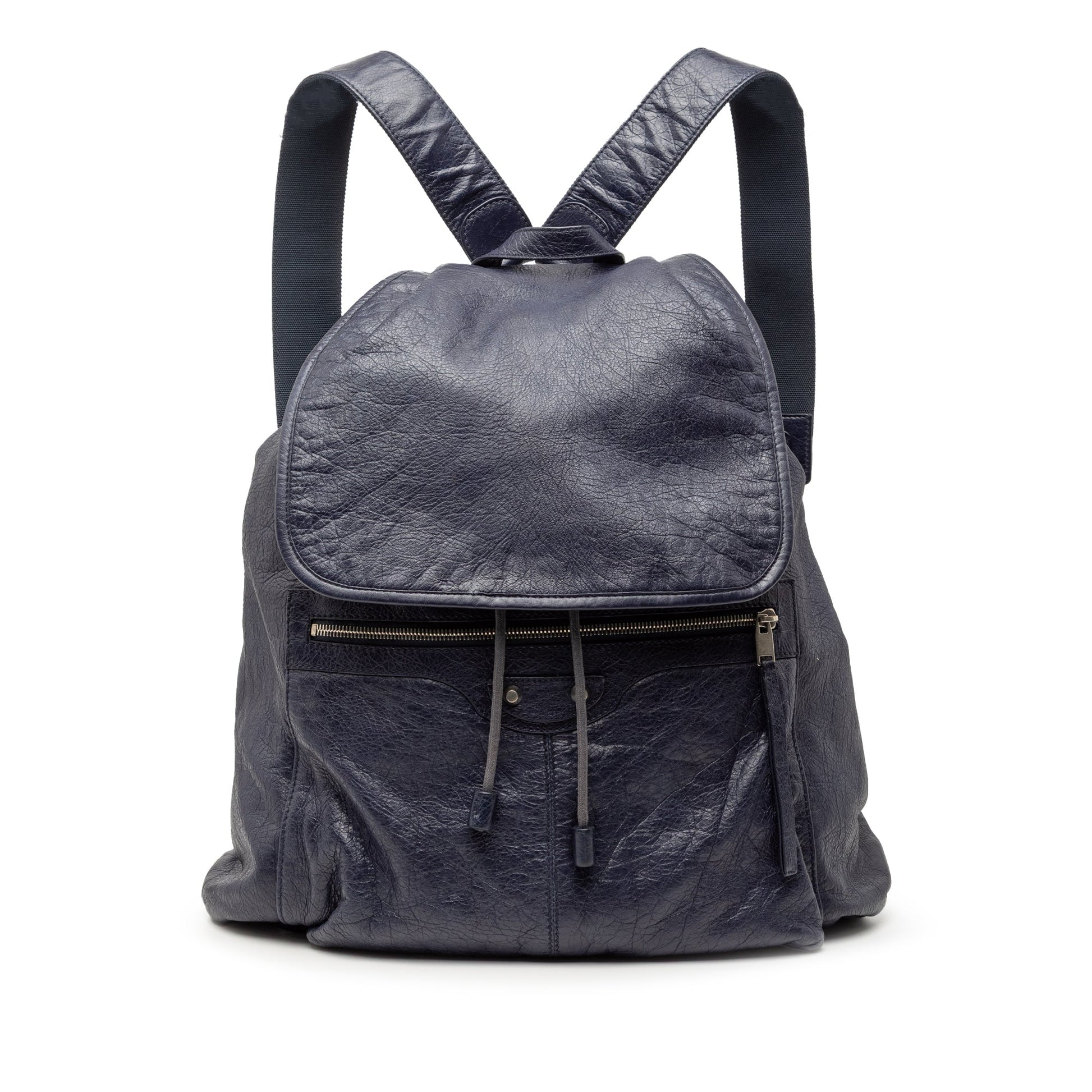 Balenciaga Lambskin Motocross Classic Traveler Backpack
