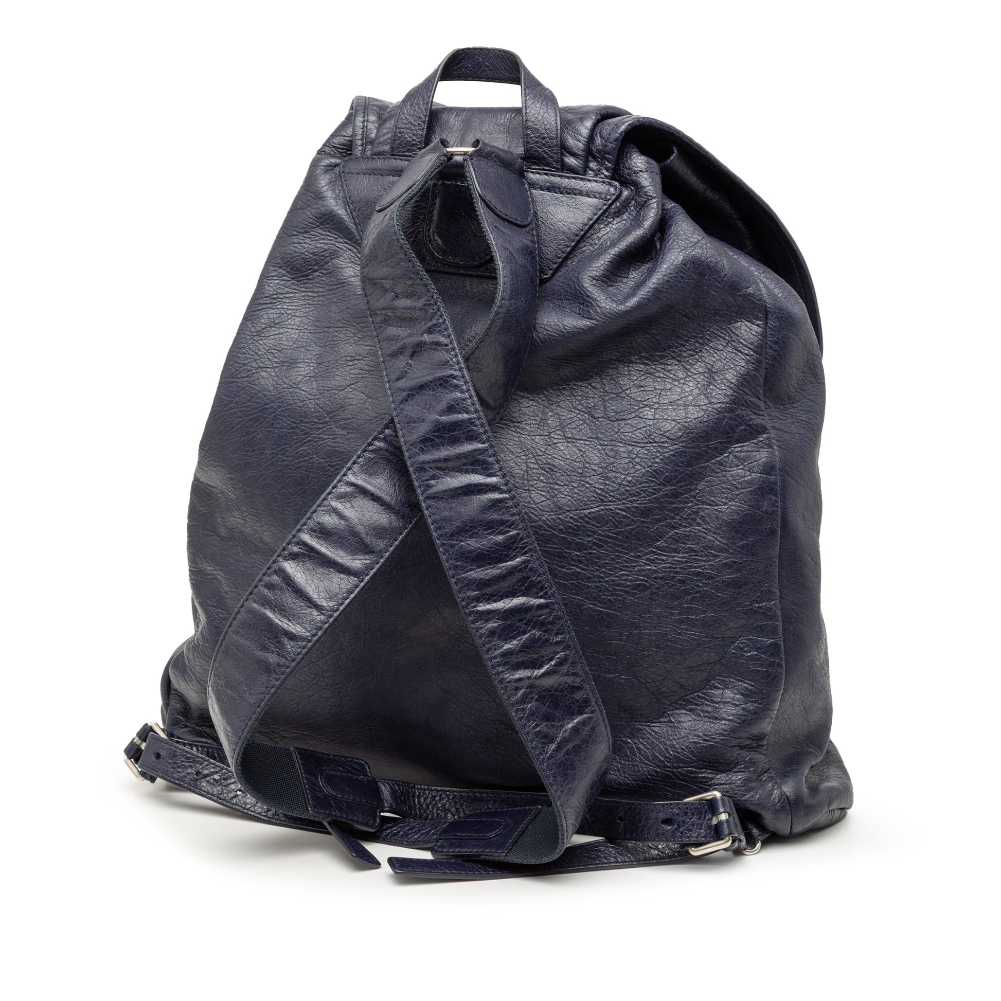 Balenciaga Lambskin Motocross Classic Traveler Backpack