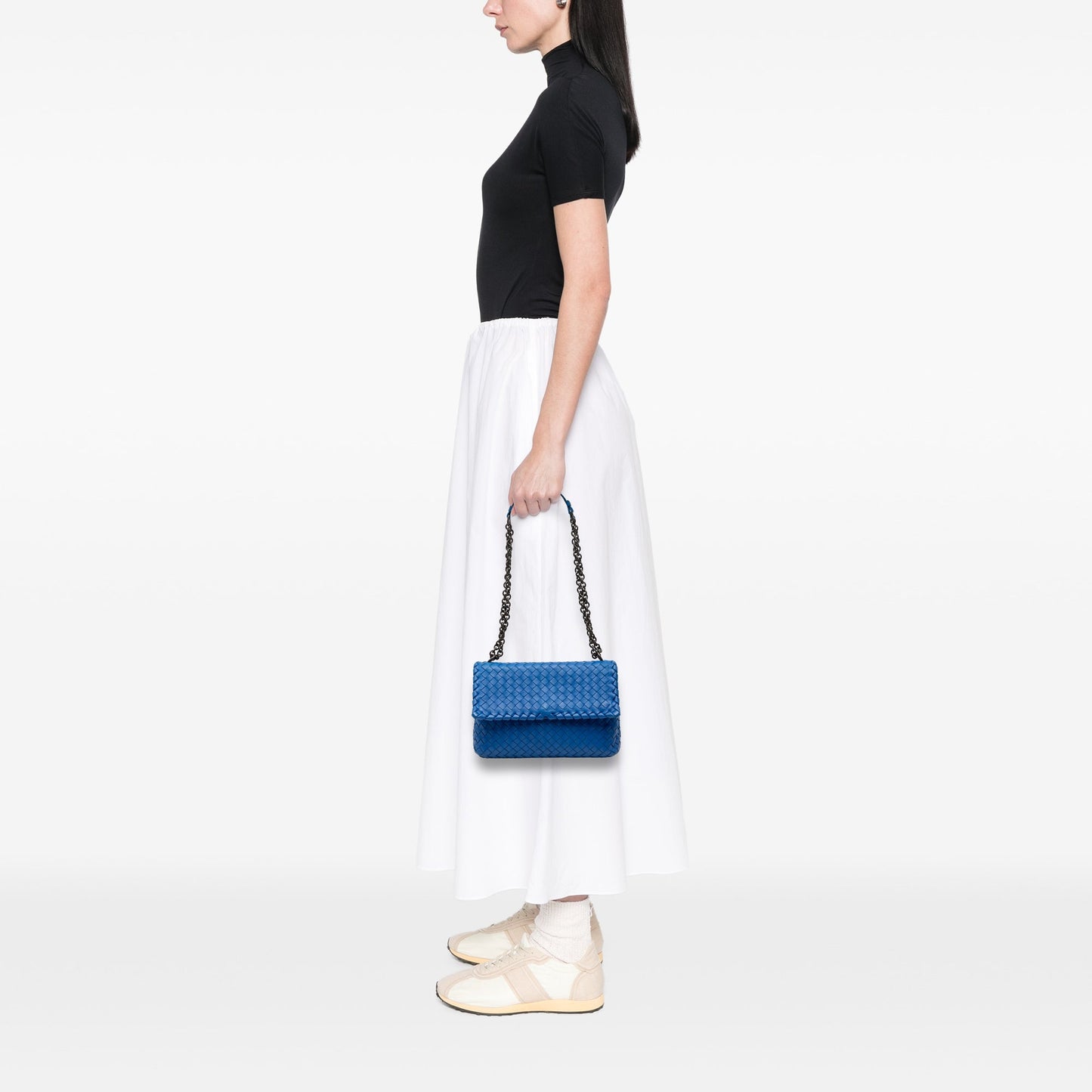 Bottega Veneta Small Nappa Intrecciato Olimpia Shoulder Bag