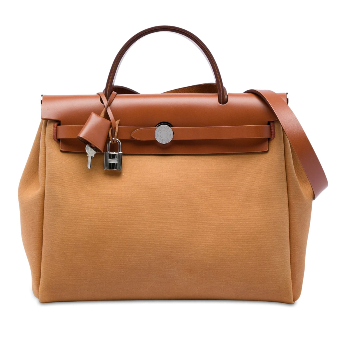 Hermès Toile Verso Herbag Zip 31 — Brown