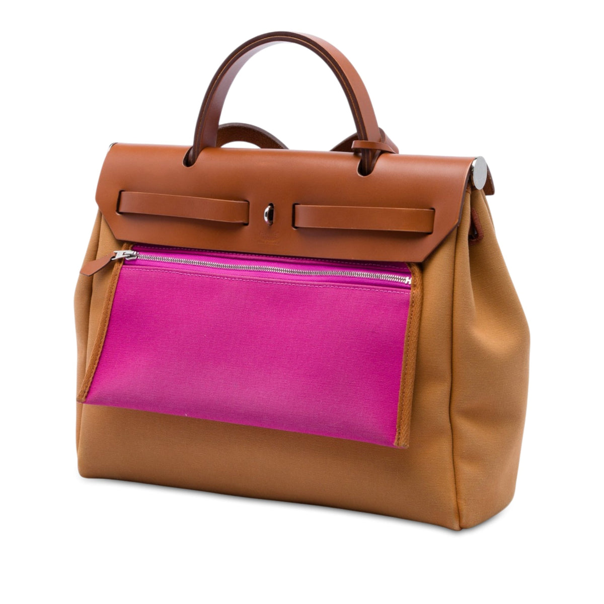 Hermès Toile Verso Herbag Zip 31 — Brown