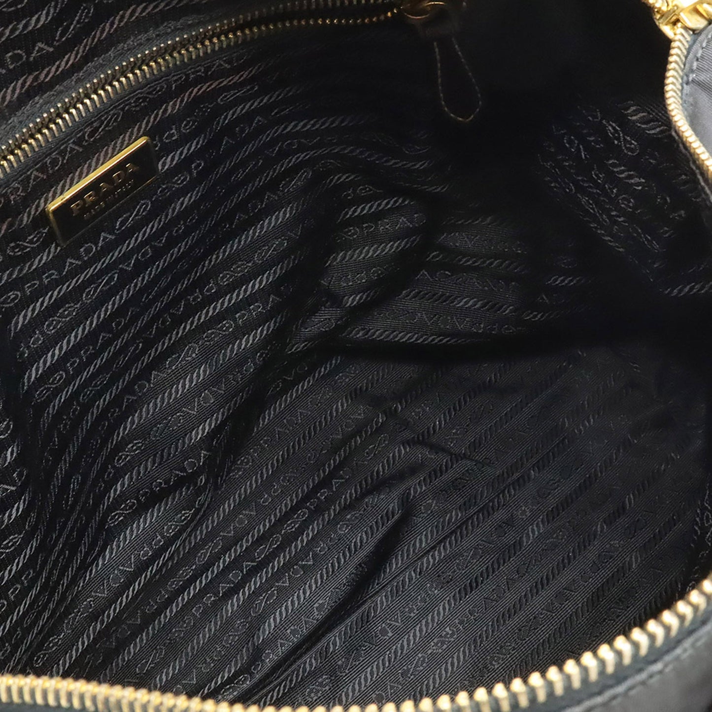 Prada Saffiano Trimmed Tessuto Satchel
