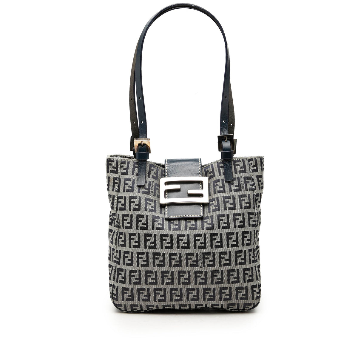 Fendi Zucchino Canvas Shoulder Bag