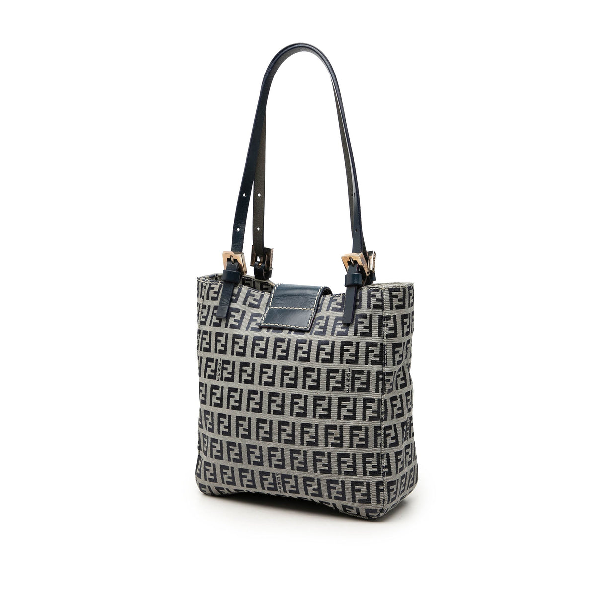 Fendi Zucchino Canvas Shoulder Bag