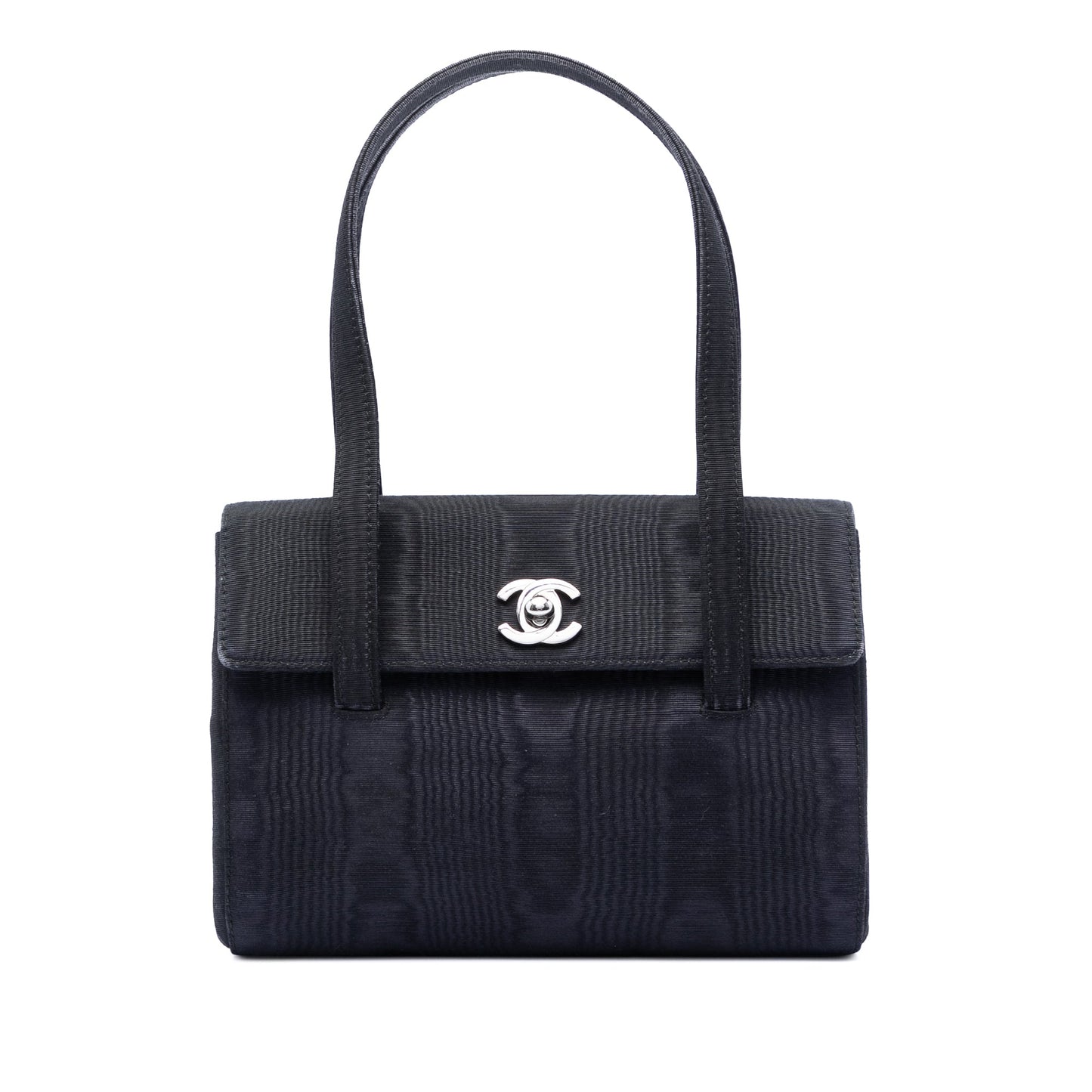 Chanel CC Silk Grosgrain Handbag