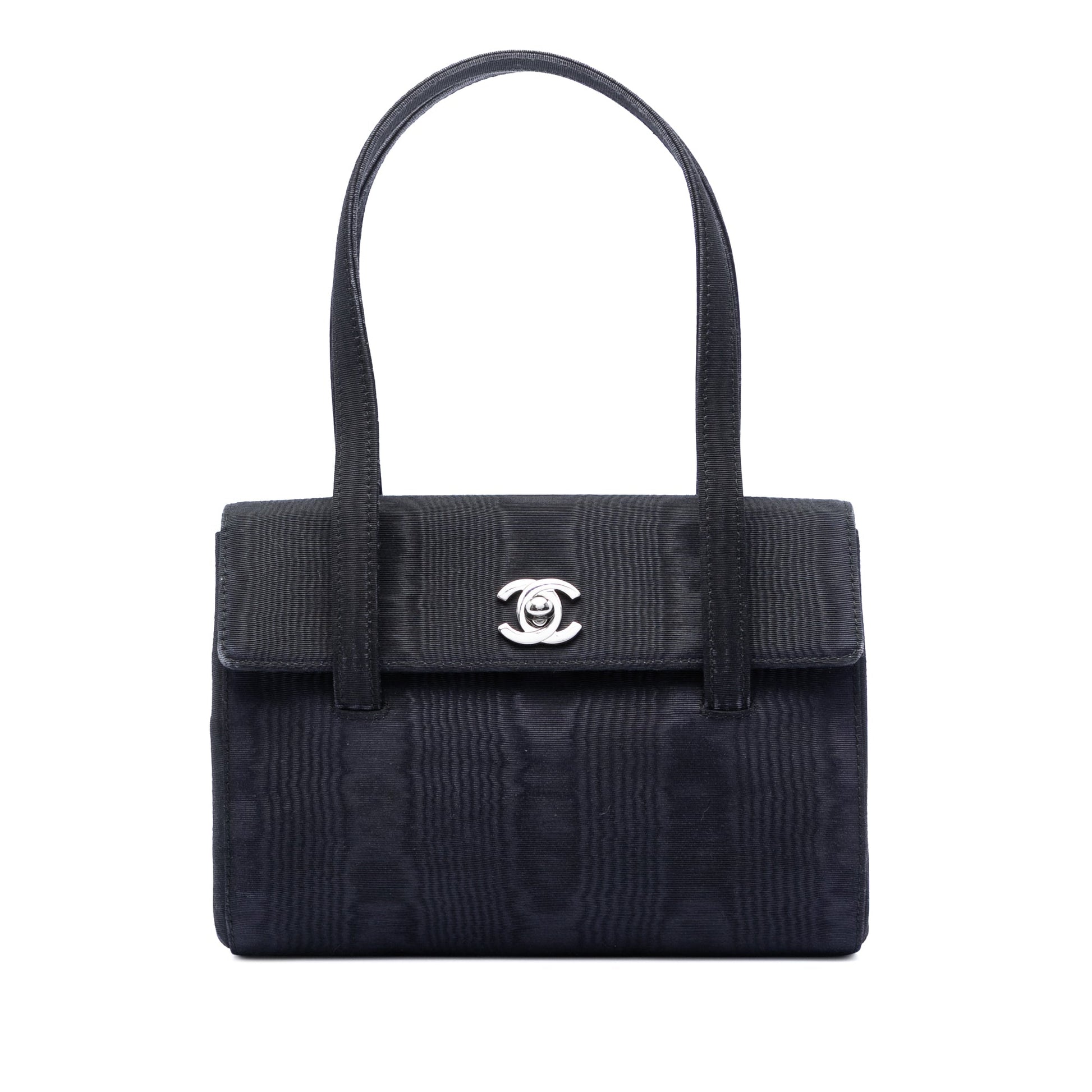 Chanel CC Silk Grosgrain Handbag