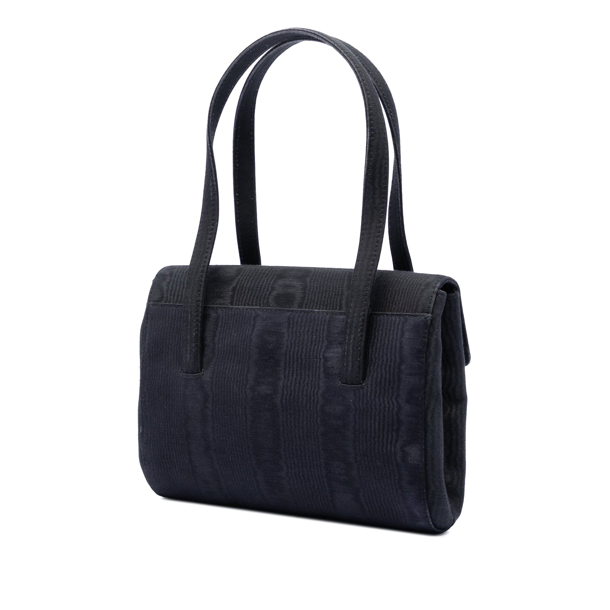 Chanel CC Silk Grosgrain Handbag