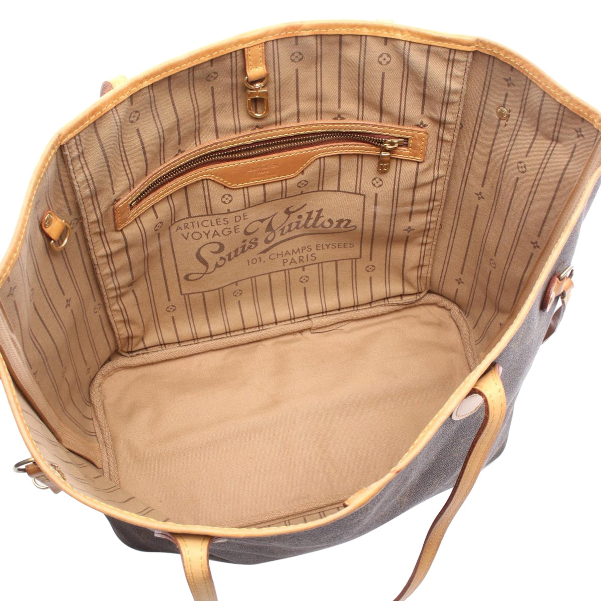 Louis Vuitton Monogram Neverfull Inside Out MM — Brown
