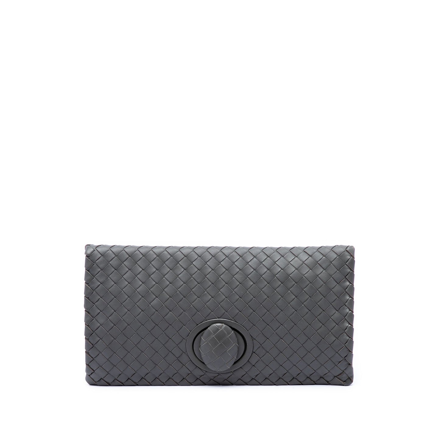 Bottega Veneta Nappa Intrecciato Turn Lock Clutch