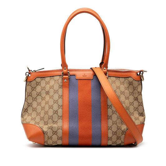 Gucci GG Canvas Web Satchel