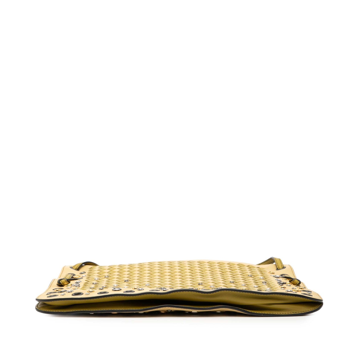 Bottega Veneta Nappa Intrecciato Check Grommet Palio Crossbody