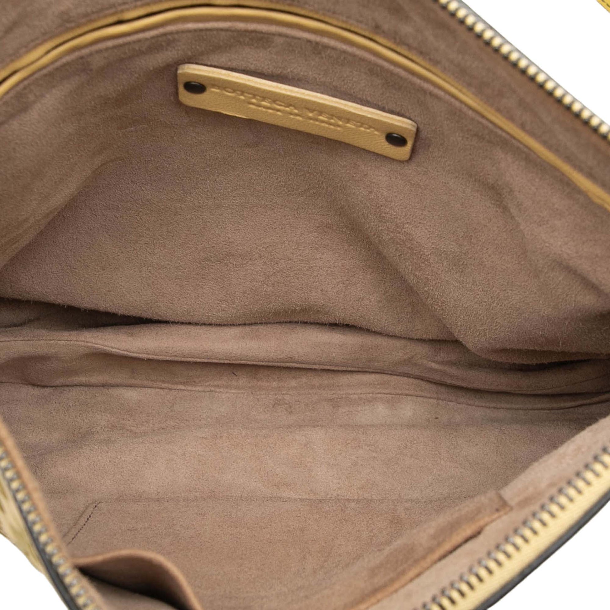 Bottega Veneta Nappa Intrecciato Check Grommet Palio Crossbody