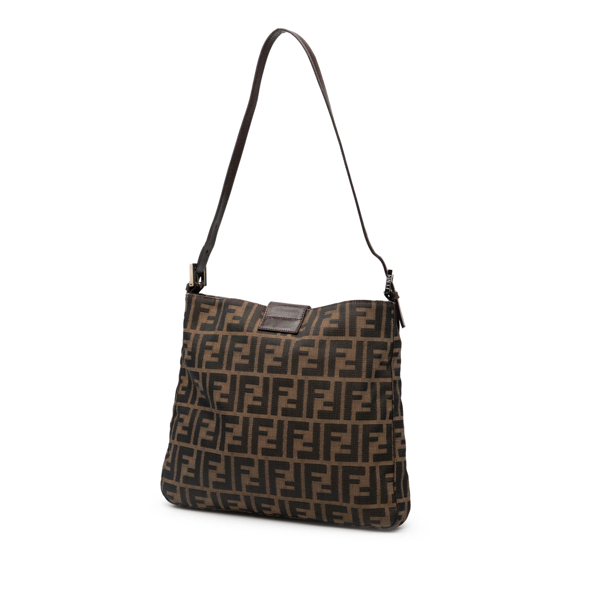 Fendi Zucca Canvas Shoulder Bag