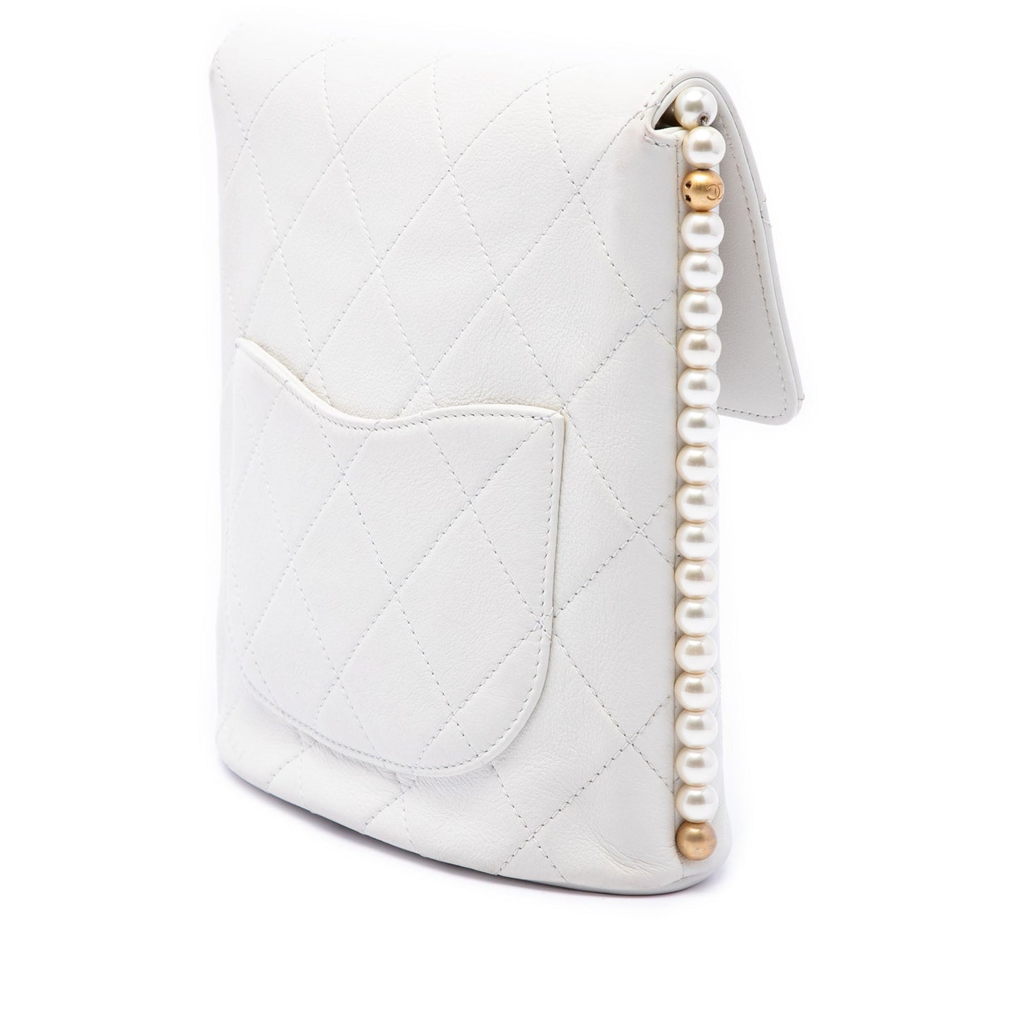 Chanel Small Quilted Calfskin About Pearls Hobo