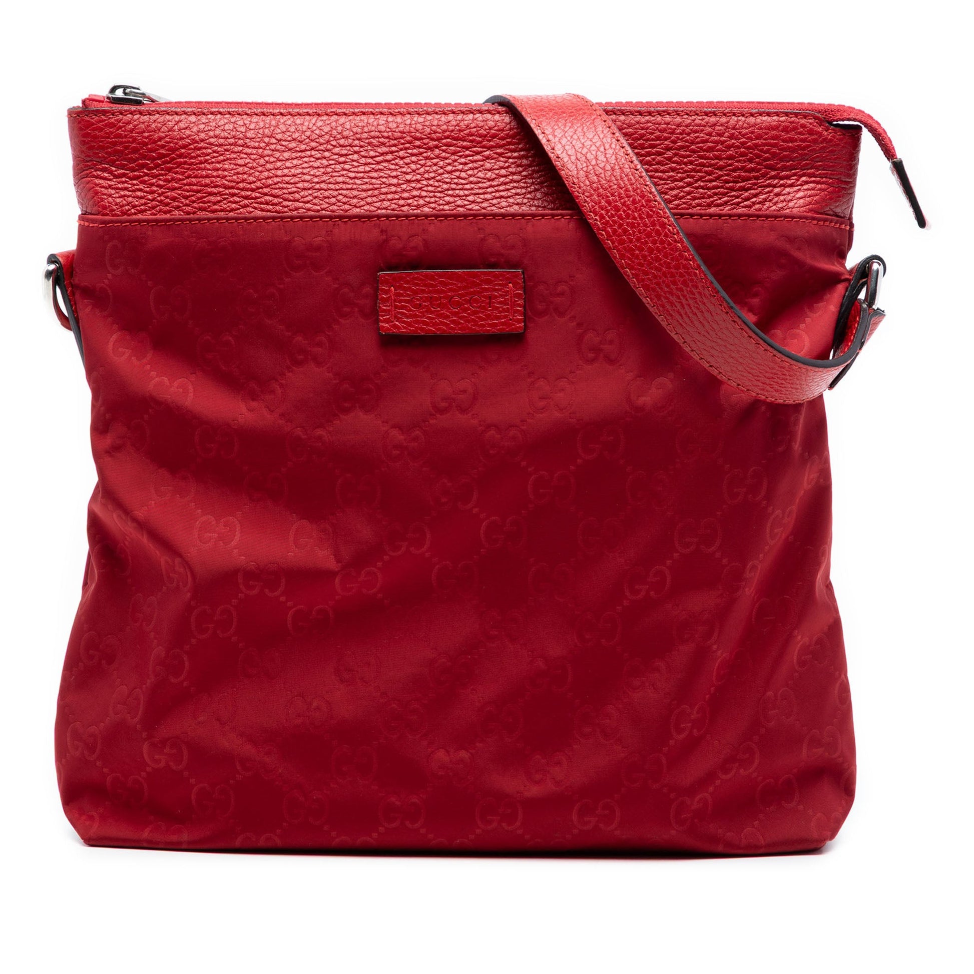 Gucci GG Nylon Flat Messenger Bag