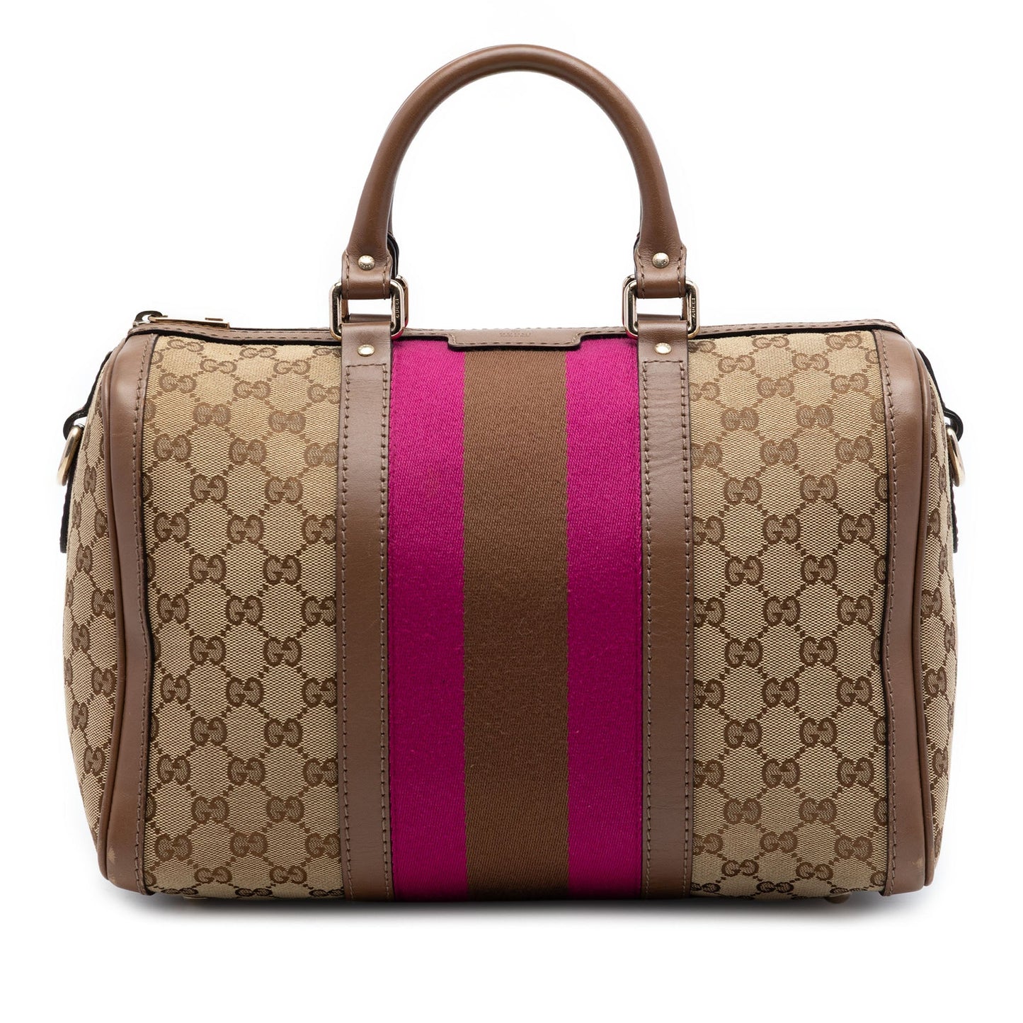 Gucci Medium GG Canvas Web Joy Boston Bag