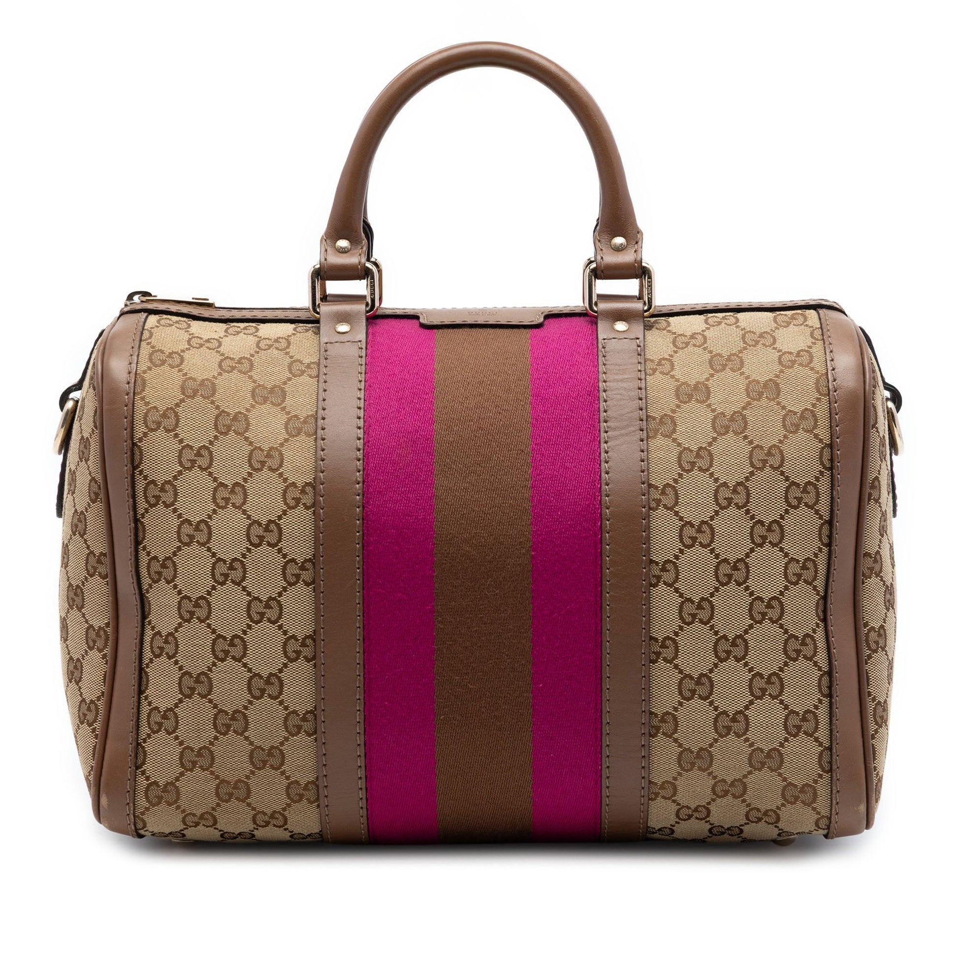 Gucci Medium GG Canvas Web Joy Boston Bag