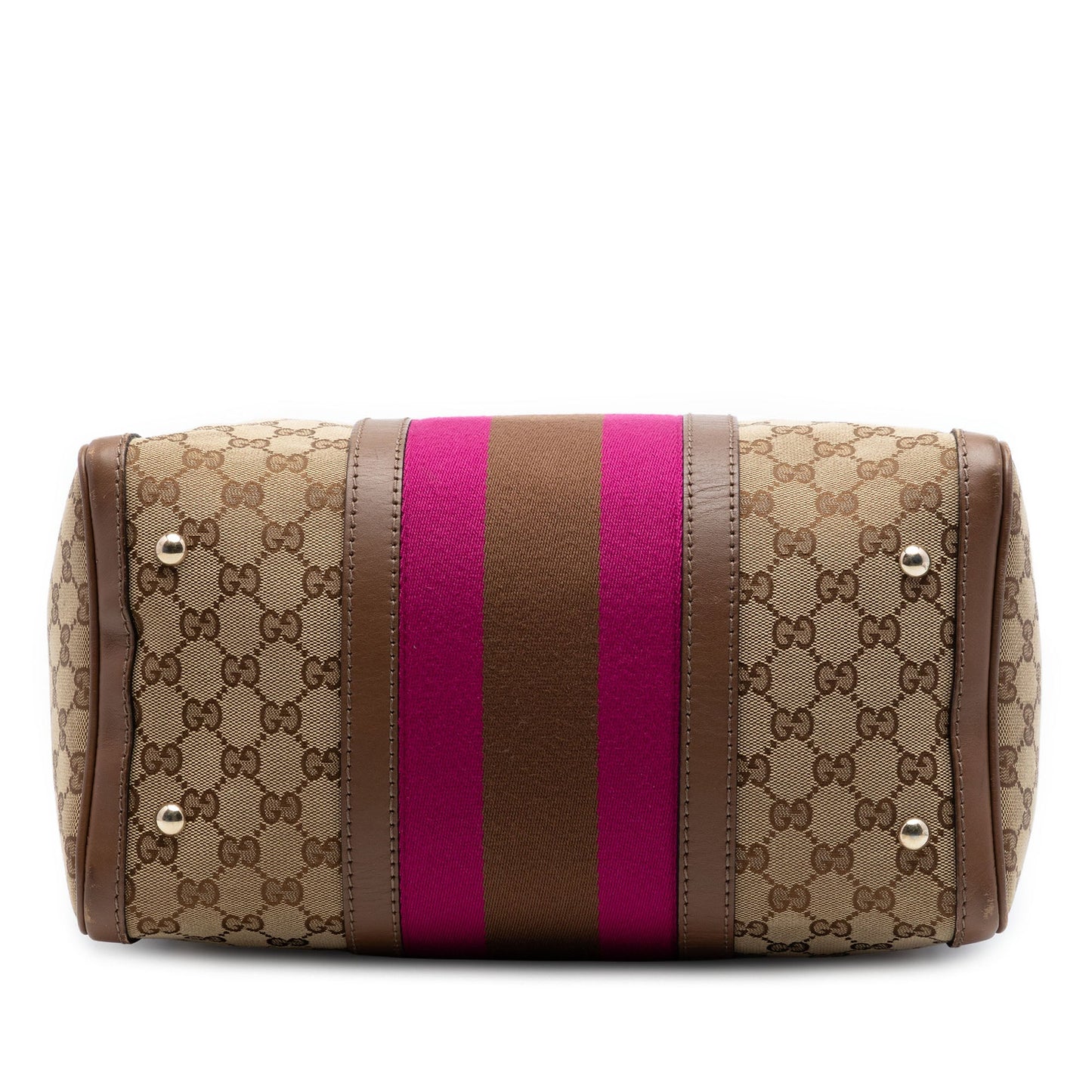 Gucci Medium GG Canvas Web Joy Boston Bag