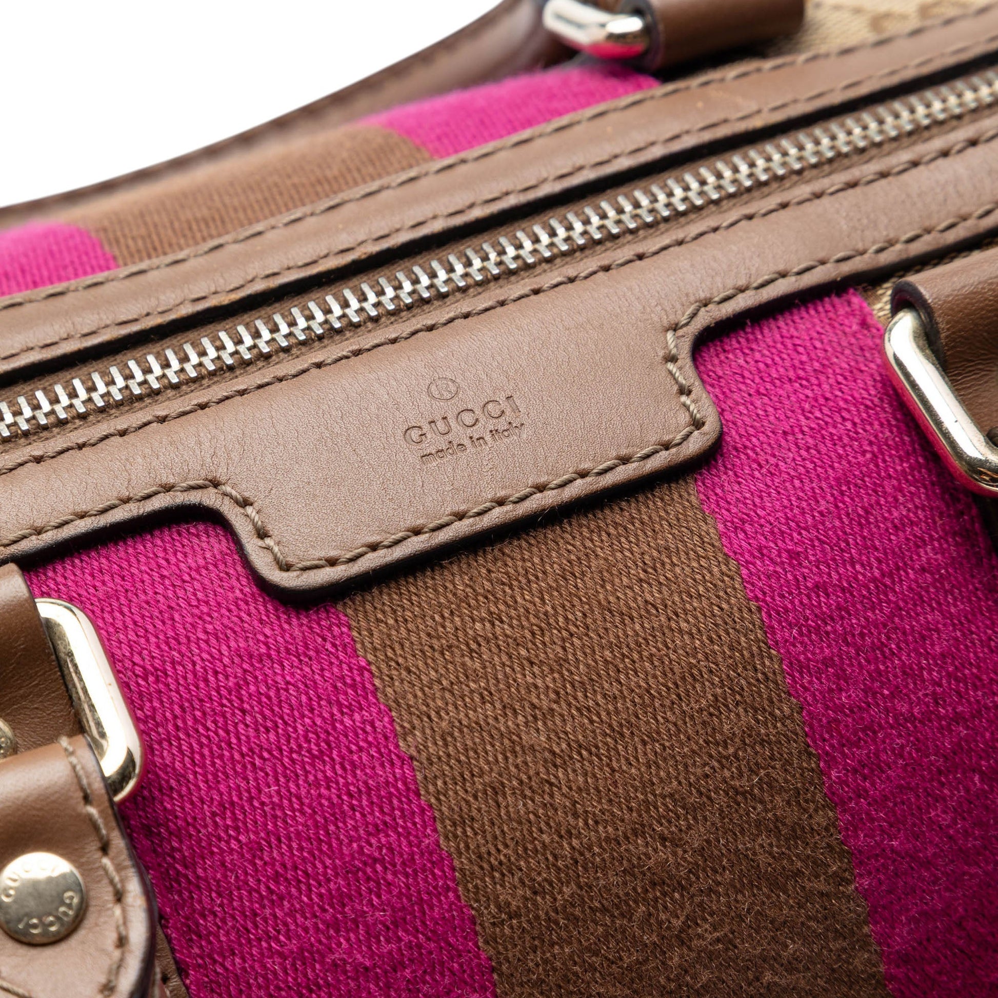 Gucci Medium GG Canvas Web Joy Boston Bag