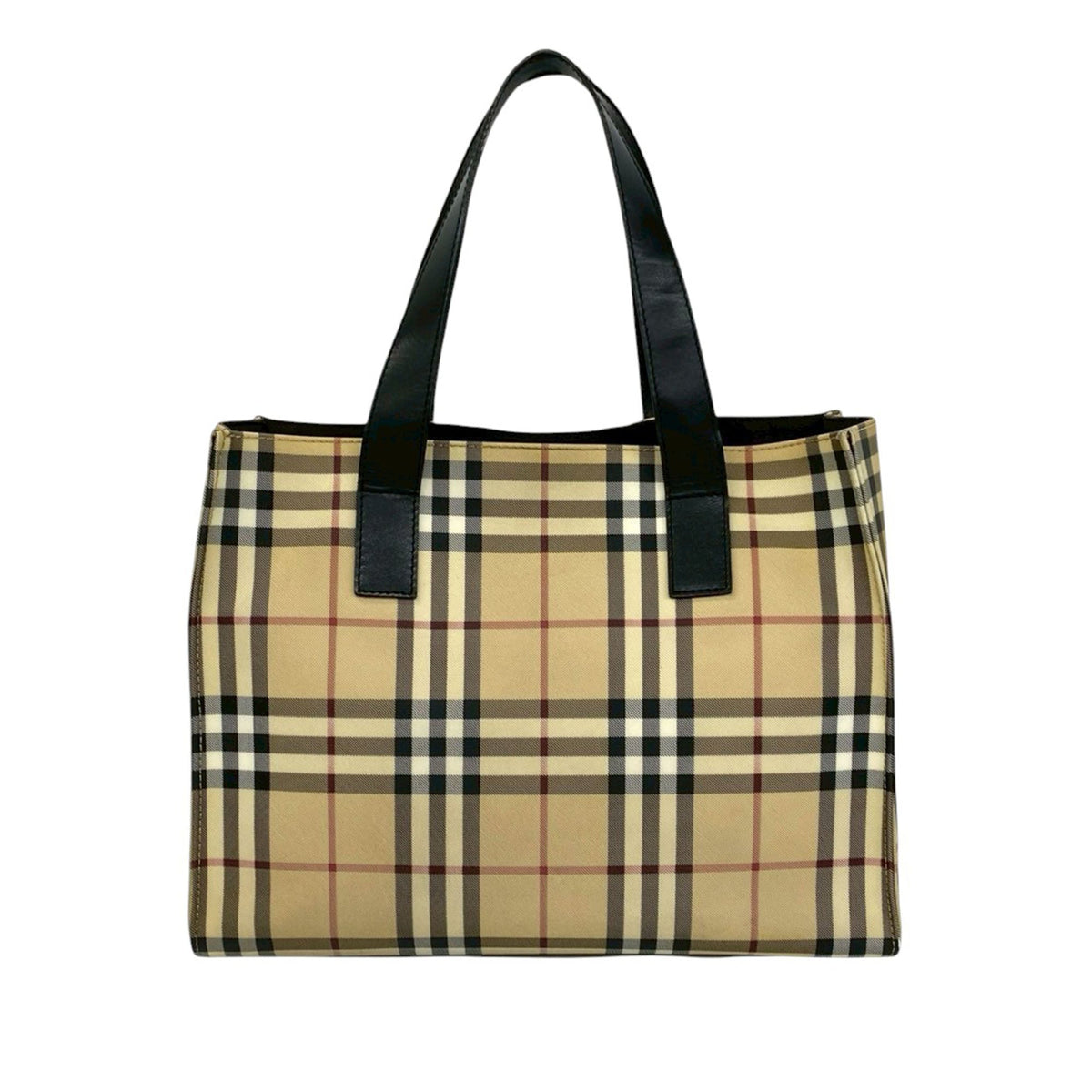 Burberry House Check Coated Canvas Tote