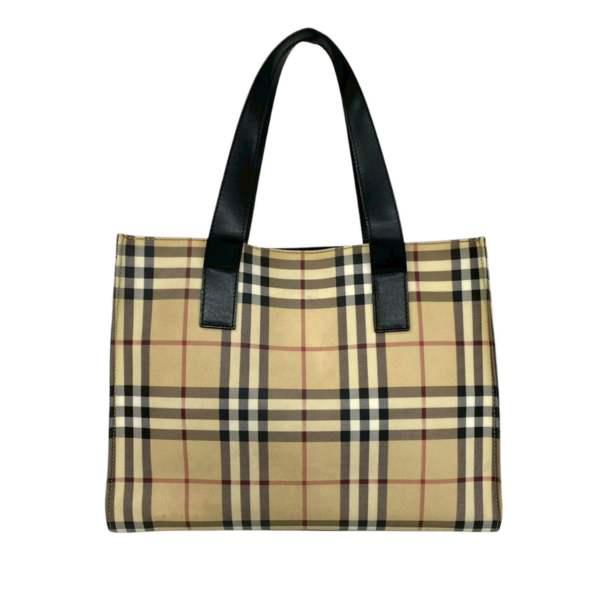 Burberry House Check Coated Canvas Tote
