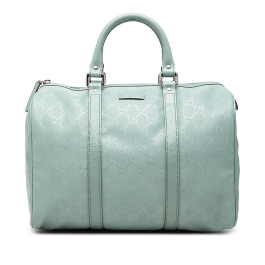 Gucci Medium GG Imprime Joy Boston Bag — Blue