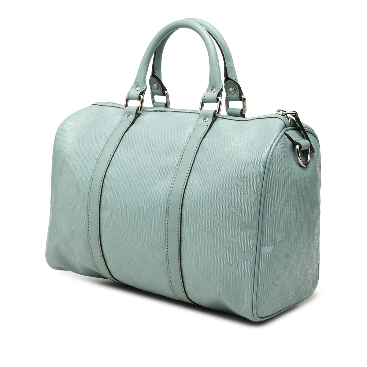 Gucci Medium GG Imprime Joy Boston Bag — Blue