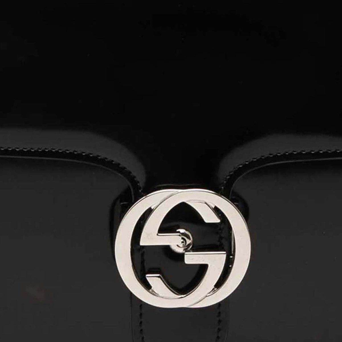 Gucci Medium Patent Interlocking G Crossbody