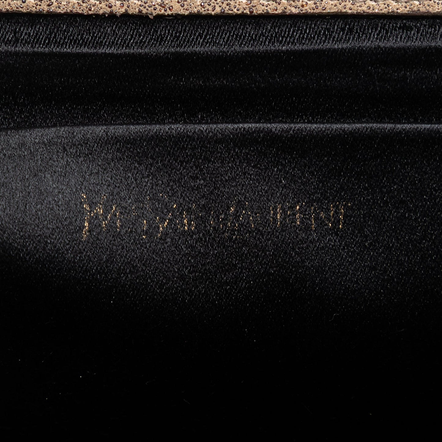 Saint Laurent Large Stitched Suede Monogram Belle De Jour Clutch