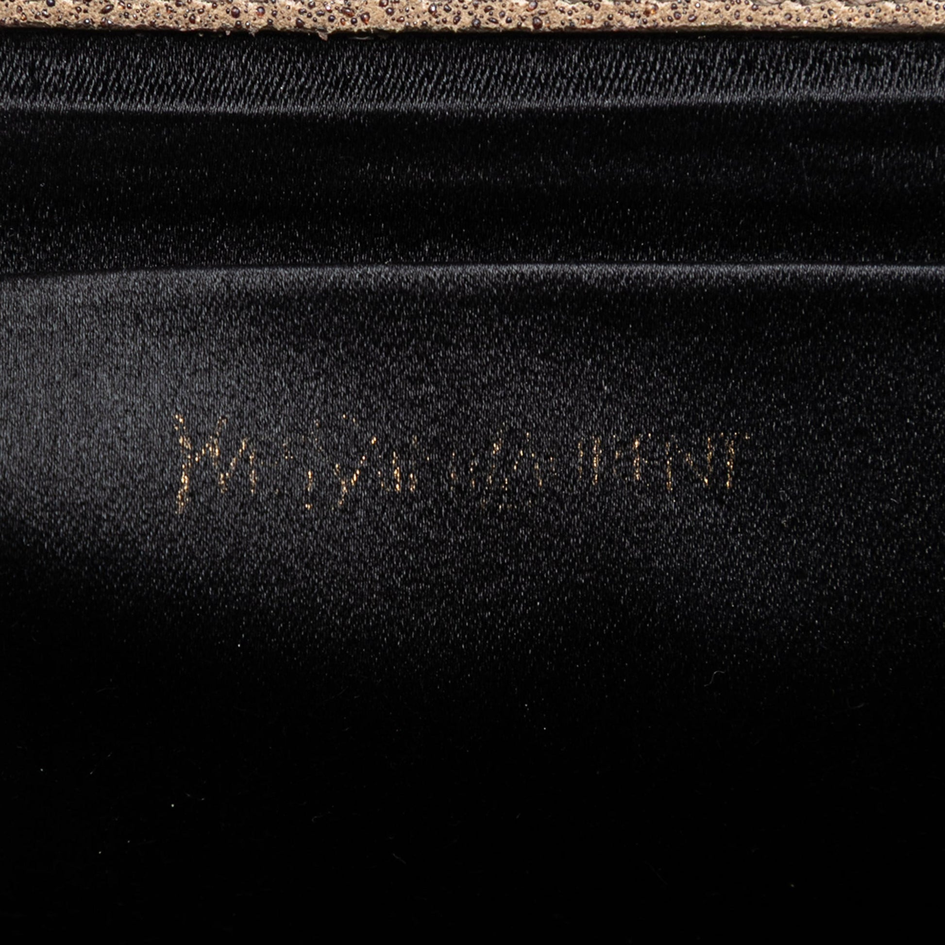 Saint Laurent Large Stitched Suede Monogram Belle De Jour Clutch