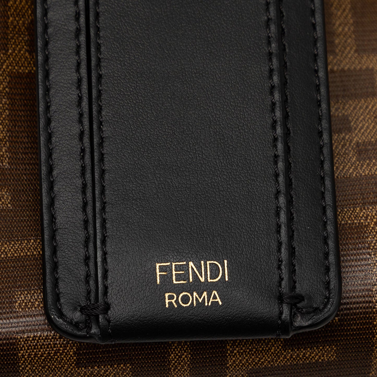 Fendi Small Zucca Coated Canvas Peekaboo Defender