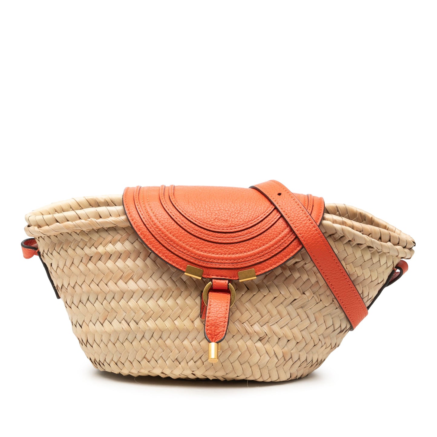 Chloé Mini Raffia Marcie Basket Crossbody