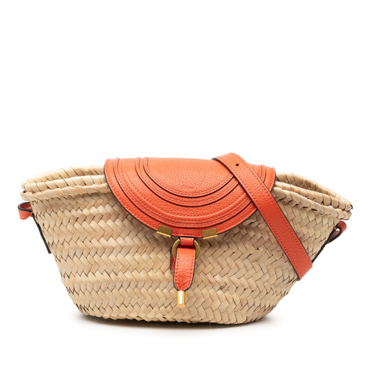 Chloé Mini Raffia Marcie Basket Crossbody