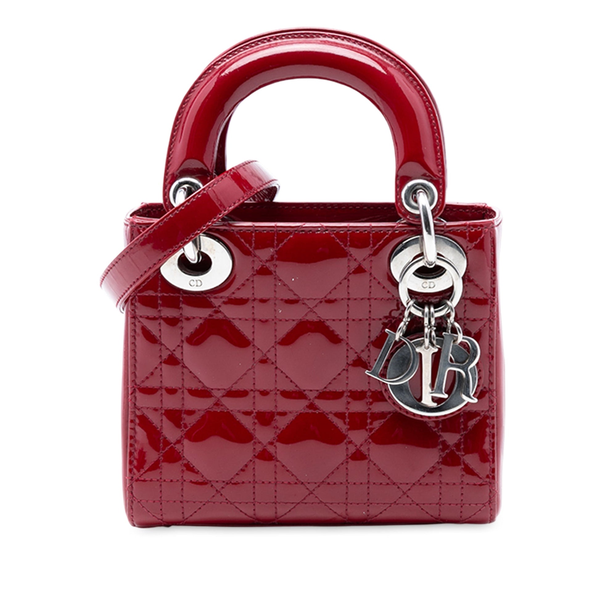Dior Mini Patent Cannage Lady Dior