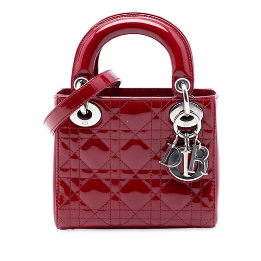 Dior Mini Patent Cannage Lady Dior