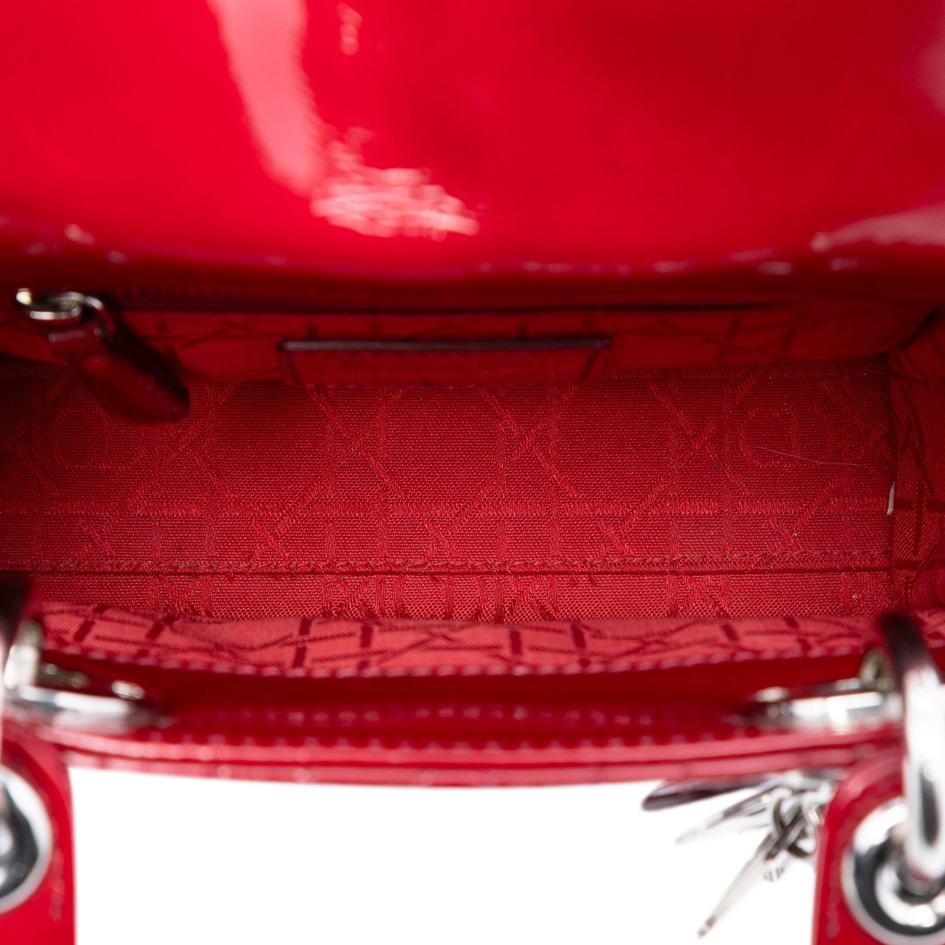 Dior Mini Patent Cannage Lady Dior