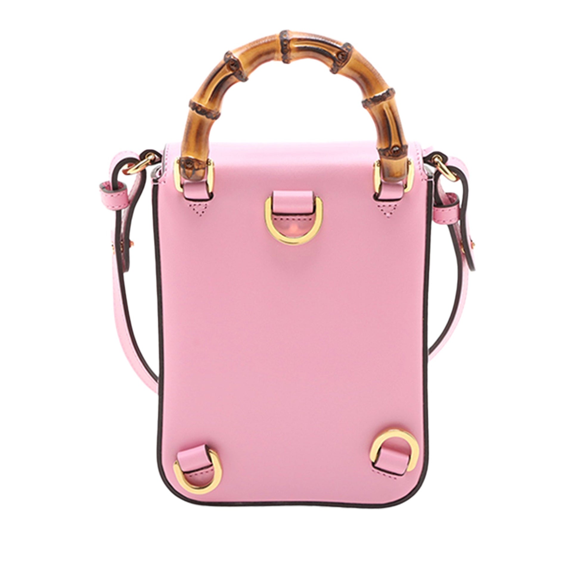 Gucci Mini Calfskin Bamboo Top Handle Bag