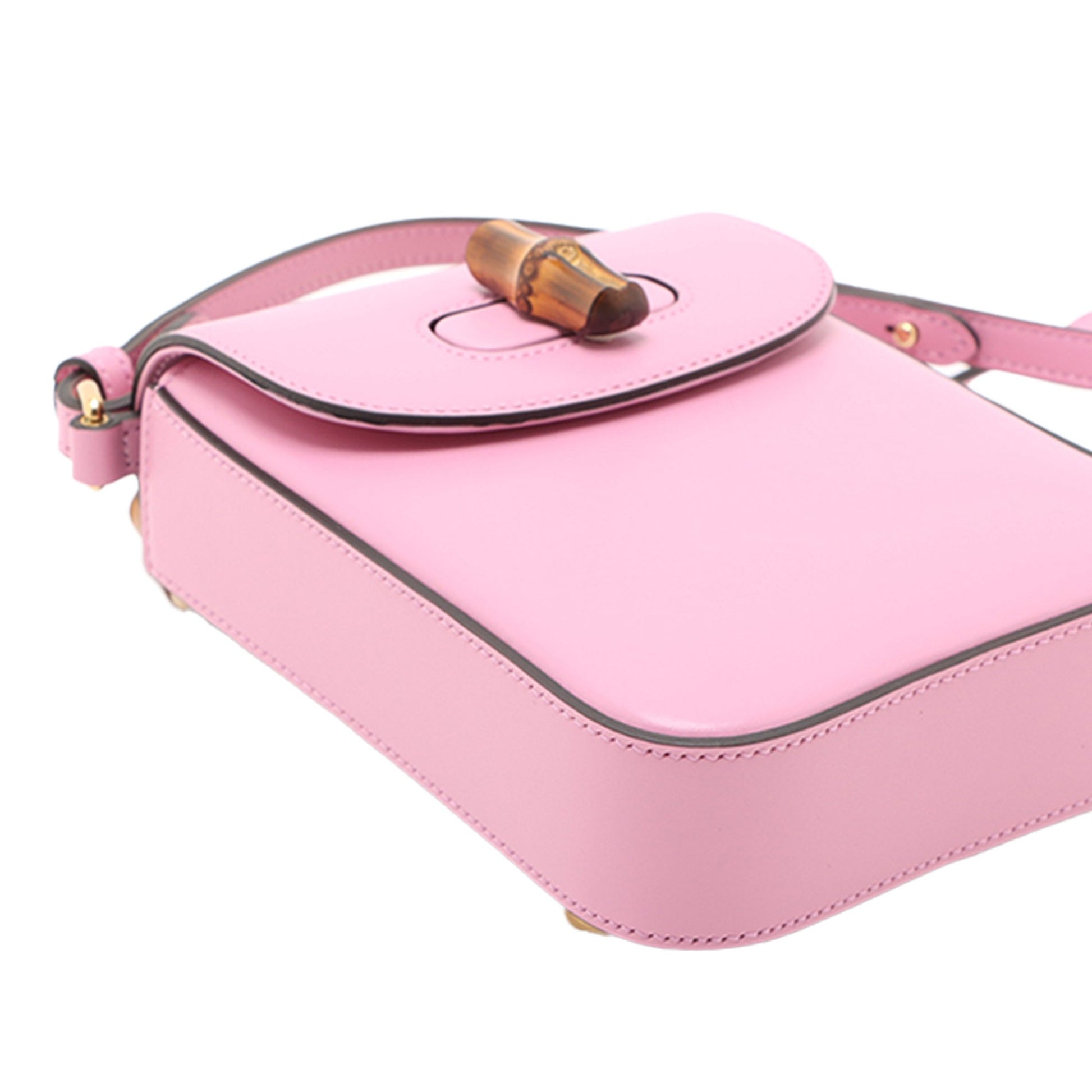 Gucci Mini Calfskin Bamboo Top Handle Bag