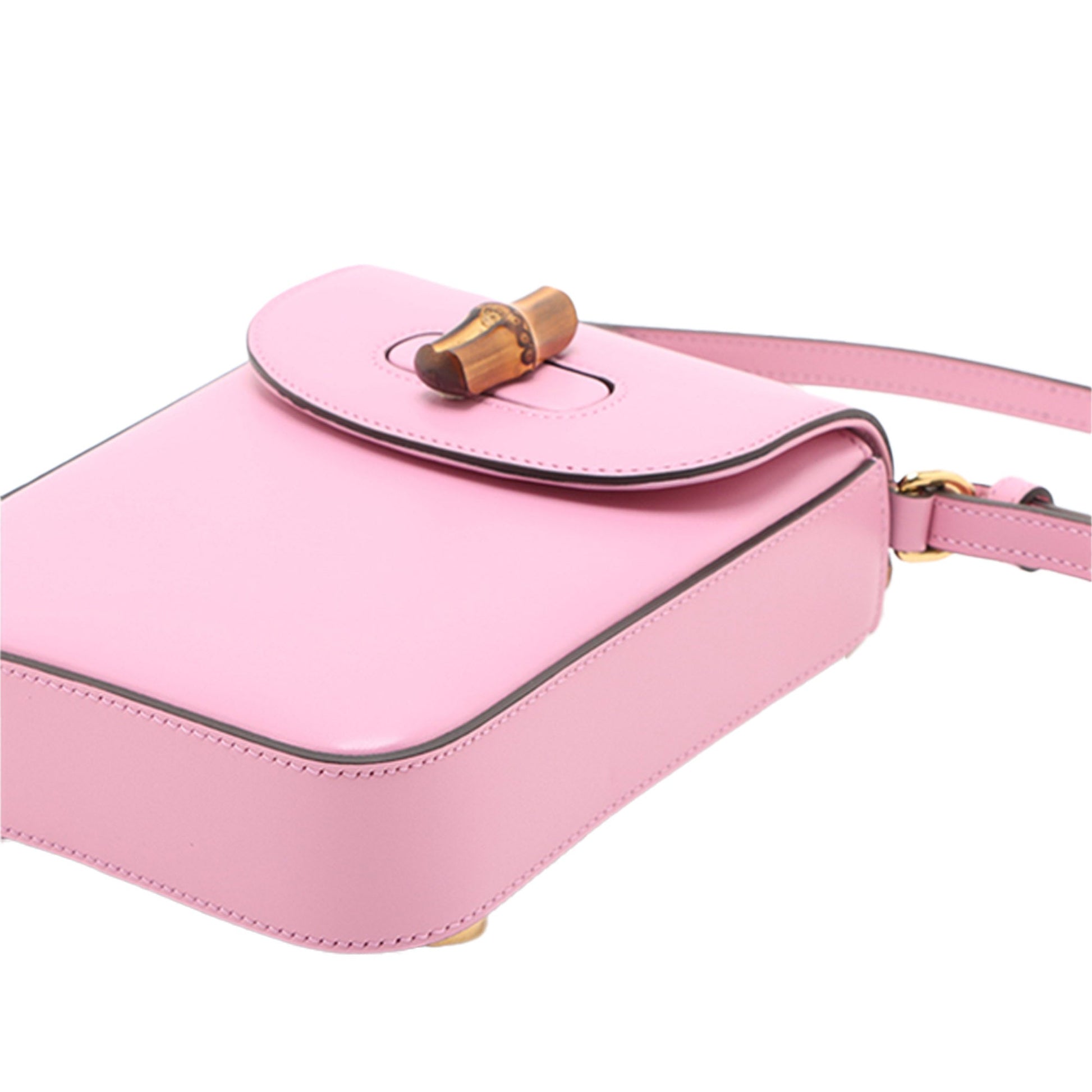Gucci Mini Calfskin Bamboo Top Handle Bag