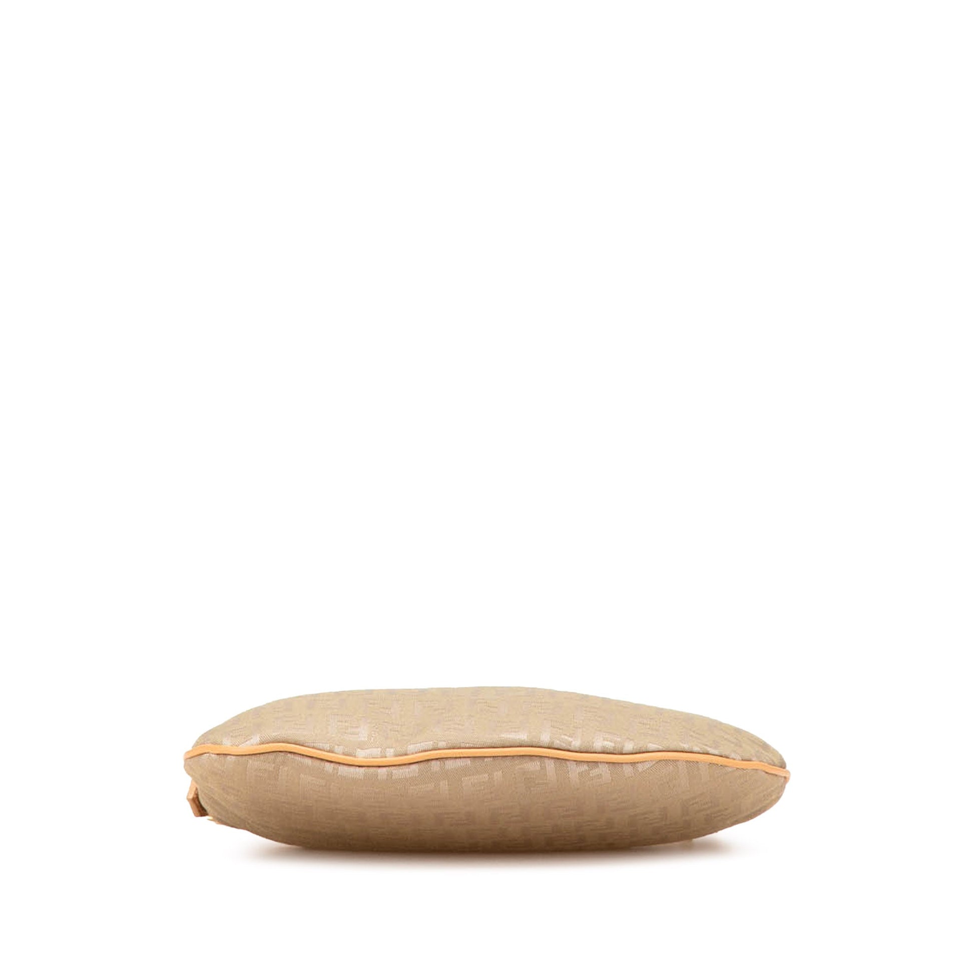 Fendi Zucchino Canvas Oyster Shoulder Bag